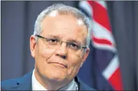  ?? LUKAS COCH/AAP IMAGE VIA AP ?? Newly-elected leader of the Liberal Party, Scott Morrison addresses media at a press conference at Parliament House in Canberra on Aug. 24.