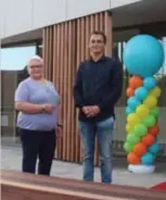  ?? FOTO KOEN LUTS ?? Rita Morren en Tim Vanhamel zijn erg tevreden met hun nieuwe gebouwen in Linkhout.