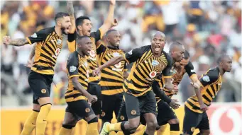  ?? | BackpagePi­x ?? CHIEFS players celebrate beating Pirates on penalties in their Telkom Knockout quarter-final in Durban.