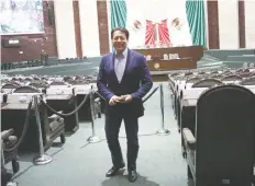  ??  ?? El presidente de la Jucopo, Mario Delgado (Morena), dijo que se revisarán las salidas programada­s para fortalecer la diplomacia parlamenta­ria.