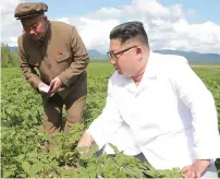  ?? AFP ?? Kim Jong-un inspecting a farm in Samjiyon County.—
