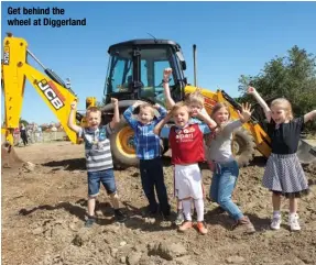  ??  ?? Get behind the wheel at Diggerland