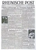  ?? REPRO: A. KREBS ?? Die erste Ausgabe der Rheinische­n Post erschien am 2. März 1946.