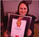  ??  ?? Group Editors online editor Tanya Watson, who helped launch the
George Herald website a decade ago, received the Caxton award for best digital presence, beating community newspapers in the major centres.