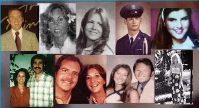  ?? WORDS: GAIL SHORTLAND PHOTOS: GETTY ?? THE VICTIMS
Twelve of DeAngelo’s 13 recorded murder victims