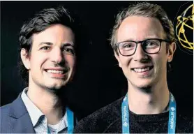 ??  ?? Sie steuern Bitmovin: CEO Stefan Lederer und CTO Christophe­r Müller