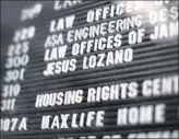  ??  ?? AS PART of a plea deal, Jesus Lozano was ordered to stay away from his office on Van Nuys Boulevard. But on a recent morning he was there.