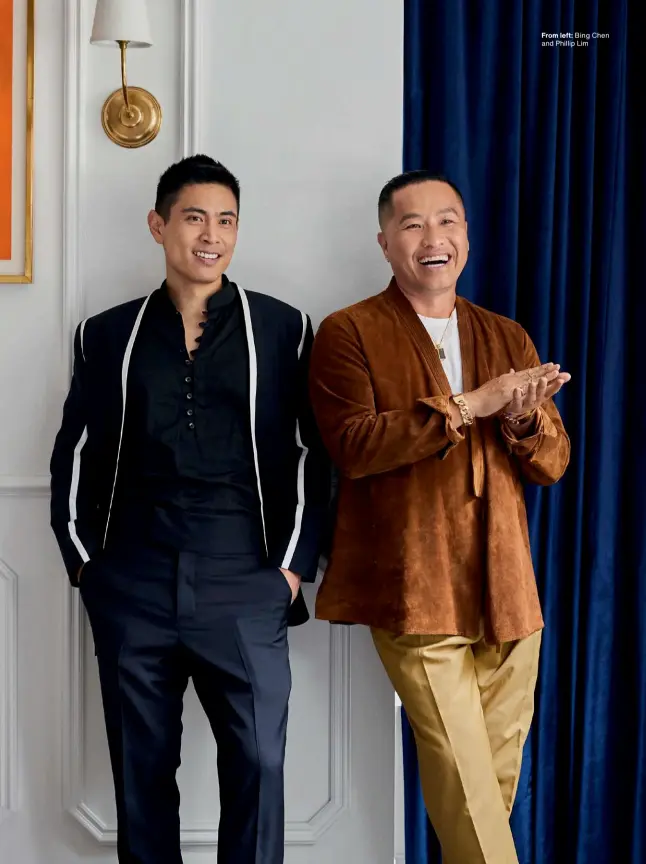  ??  ?? From left: Bing Chen and Phillip Lim