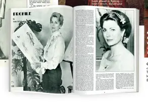  ??  ?? CLOCKWISE FROM TOP Tanis O'Callaghan, circa 1985; IMAGE Magazine in 1979 and 1977; Tanis’s interview with Grace Kelly in 1979; her feature on Ib Jorgensen in 1976;
Erin McCafferty as a young girl with her mother