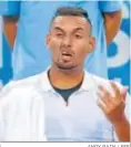  ?? ANDY RAIN / EFE ?? Nick Kyrgios.