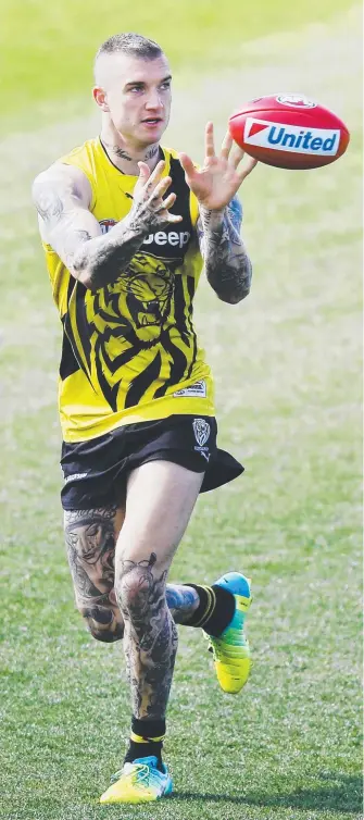  ?? Picture: GETTY IMAGES ?? Just where to use strike weapon Dustin Martin is the subject of some debate.