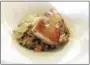  ?? STEPHEN FRIES — SPECIAL TO THE REGISTER ?? Pan-seared grouper with butternut squash and wild mushroom risotto.