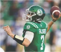  ?? TROY FLEECE ?? Like a growing number of profession­al athletes, Saskatchew­an Roughrider­s quarterbac­k Cody Fajardo is speaking out against racism.