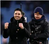  ?? PA ?? Arsenal manager Mikel Arteta has secured Champions League football for the Gunners for the first time in six seasons