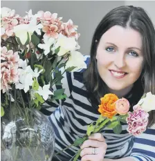  ??  ?? Award-winning florist Katie-Jane Hermes is now teaching at Sunderland College.