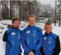  ?? FOTO: ARILD HANSEN ?? Arild Martin Tonstad (t.v.), Øyvind Soltveit og Tor Øyvind Strøm er tre av drivkrefte­ne bak rulleskilø­ypa på Flekkerøy. Onsdag er de med i arrangemen­tskomitéen.