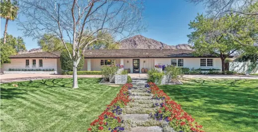  ?? JOFFE GROUP ?? This Arcadia home (owned by Ken Whisenhunt, a former head coach of the Arizona Cardinals) recently sold for $3.5M.