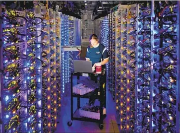  ?? Connie Zhou Google ?? GOOGLE HAS BUILT more than 15 data centers and 70 offices worldwide in the last decade. Its developmen­t has often been shrouded in secrecy, making it difficult for some communitie­s to know who is coming.