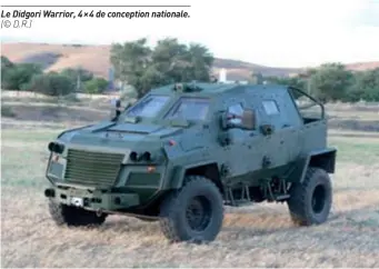  ??  ?? Le Didgori Warrior, 4 × 4 de conception nationale. (© D.R.)