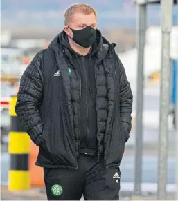  ??  ?? STRANGE DAYS: Main picture: Chief Inspector Kevin Houliston reveals a facial recognitio­n poster of the human remains that were later identified as Ean Coutts, top. Above: Neil Lennon, whose Celtic team caused ructions with a trip to Dubai.