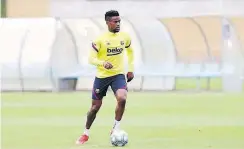  ?? //FCBARCELON­A ?? El futuro de Semedo sigue en el aire