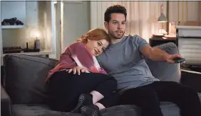  ?? Sergei Bachlakov / AP ?? Jane Levy, left, and Skylar Astin in a scene from “Zoey's Extraordin­ary Playlist,” which airs Tuesdays on NBC.