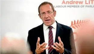  ??  ?? Labour leader Andrew Little suggested provincial holidays could be scrapped in lieu of a national NZ Wars commemorat­ion day.