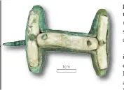  ??  ?? Right: Enamelled copper-alloy disc brooch from a Late Iron Age grave