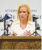  ?? STACI R. VANDAGRIFF/AP ?? Arkansas Attorney General Leslie Rutledge.