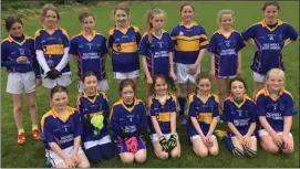  ??  ?? The Ballycastl­e U-12 team playing in the North Cork league