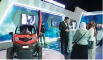  ??  ?? The autonomous self-driving electric vehicle made for people of determinat­ion has voice command and touchscree­n controls.