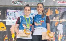  ?? FOTO: TG TUTTLINGEN ?? Die beiden Teilnehmer­innen der TG Tuttlingen Lisa Schmid (links) und Elea Börsig fahren in Spanien gute PLatzierun­gen ein.