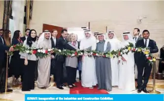  ??  ?? KUWAIT: Inaugurati­on of the Industries and Constructi­on Exhibition