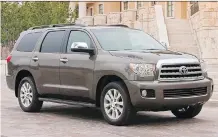  ??  ?? The Toyota Sequoia tops the list of long-lasting SUVs.