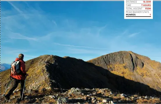  ??  ?? Aonach Eagach and Stob Ghabhar.