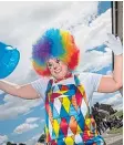  ?? ?? Fun K the clown was a big hit at the last gala week in 2019.