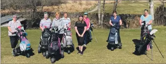  ??  ?? The Lochgilphe­ad ladies were delighted to be able to take part in the Coronation Foursomes after missing out in 2020.