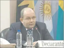  ??  ?? El ex fiscal general Óscar Latorre, durante su declaració­n.