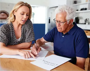  ?? ?? PRECIOUS PAPERWORK: Key legal documents such as a Lasting Power of Attorney can be crucial