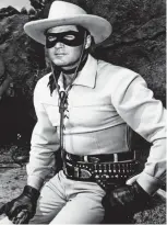  ??  ?? Man of mystery: Clayton Moore played the Lone Ranger in the 1950s