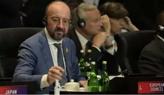  ?? ?? EU-Ratspräsid­ent Charles Michel beim G20-Gipfel in Bali