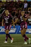  ?? SAPRISSA ?? Kelsey Arroyo celebró a lo grande su golazo del Saprissa.