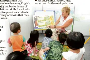  ??  ?? Morris Allen Eng h emphasises interactio­n betw n teacher and students to make learning fun for children.