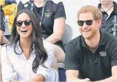  ??  ?? File photo shows Prince Harry and Markle attend a Wheelchair Tennis match during the Invictus Games 2017 at Nathan Philips Square in Toronto, Canada. — AFP photo