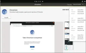  ??  ?? Chromium is only available as a Snap in Ubuntu. If you want it in Mint 20 then you’ll have to fetch it manually.