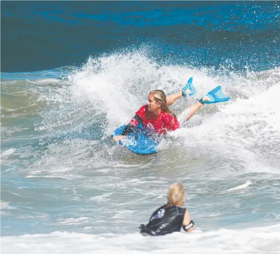  ?? Picture: SURFING QUEENSLAND ?? Gold Coast bodyboarde­r Britt Ladley will be one to beat this weekend.