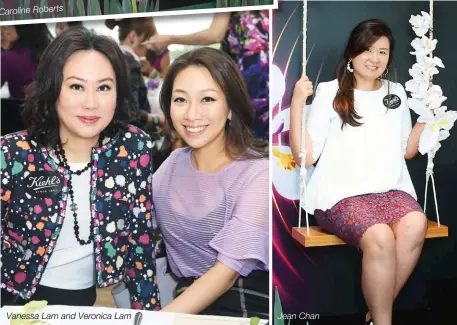  ??  ?? Vanessa Lam and Veronica Lam
Jean Chan