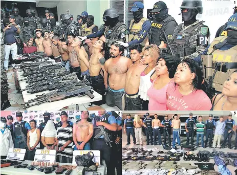  ?? FOTOS: EL HERALDO ?? (1) En un fuerte operativo realizado en San Pedro Sula y La Lima, las autoridade­s capturaron a presuntos cabecillas de la pandilla 18. (2) En la colonia 14 de Marzo de la capital, otro golpe al crimen fue ejecutado. (3) En Las Uvas se detuvo a...