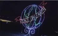  ?? Arnold Gold / Hearst Connecticu­t Media ?? Peace on Earth is seen at the Fantasy of Lights exhibit at Lighthouse Point Park in New Haven in 2018.