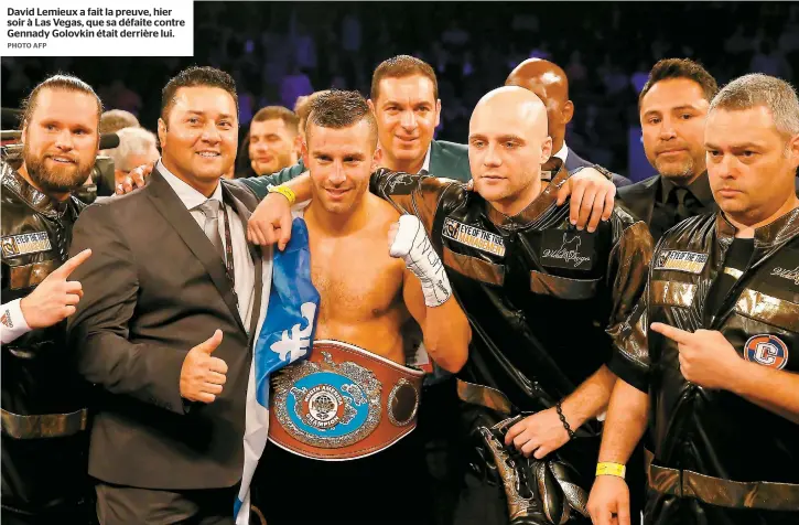  ??  ?? David Lemieux a fait la preuve, hier soir à Las Vegas, que sa défaite contre Gennady Golovkin était derrière lui.